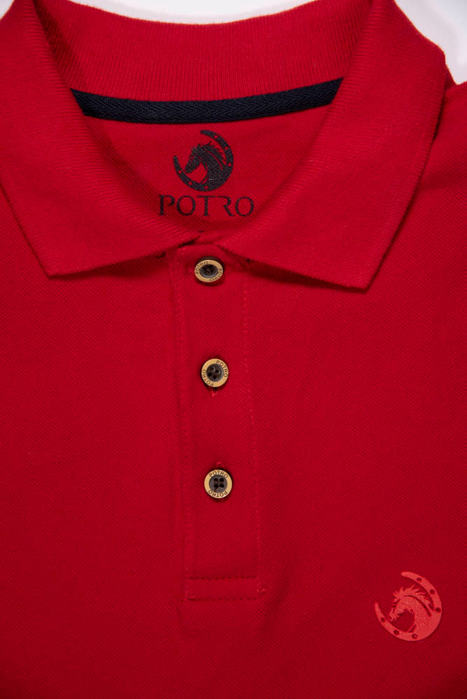 Pima Cotton Polo Piqué – Red
