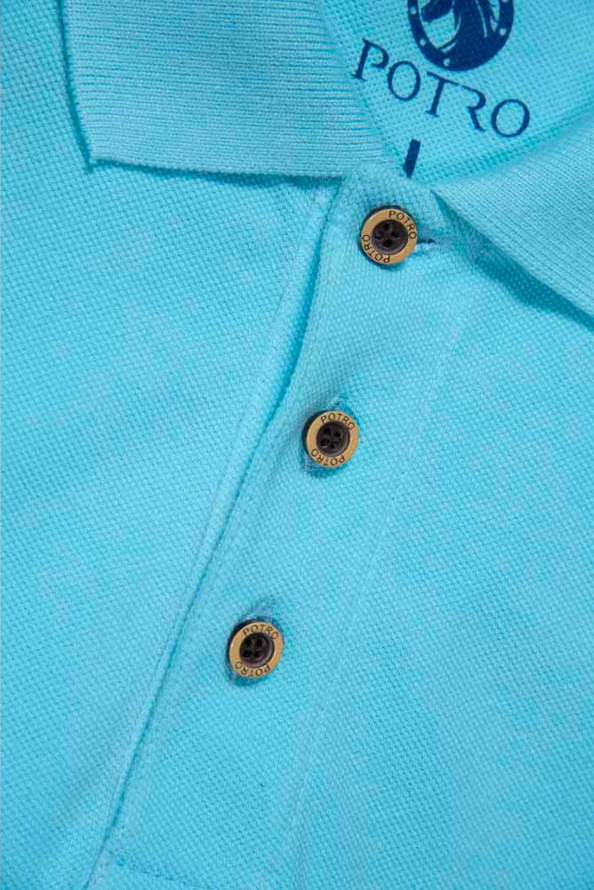 Pima Cotton Polo Piqué – Turquoise