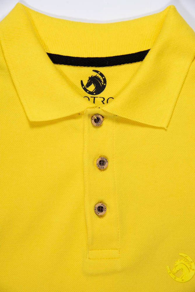 Pima Cotton Polo Piqué – Yellow